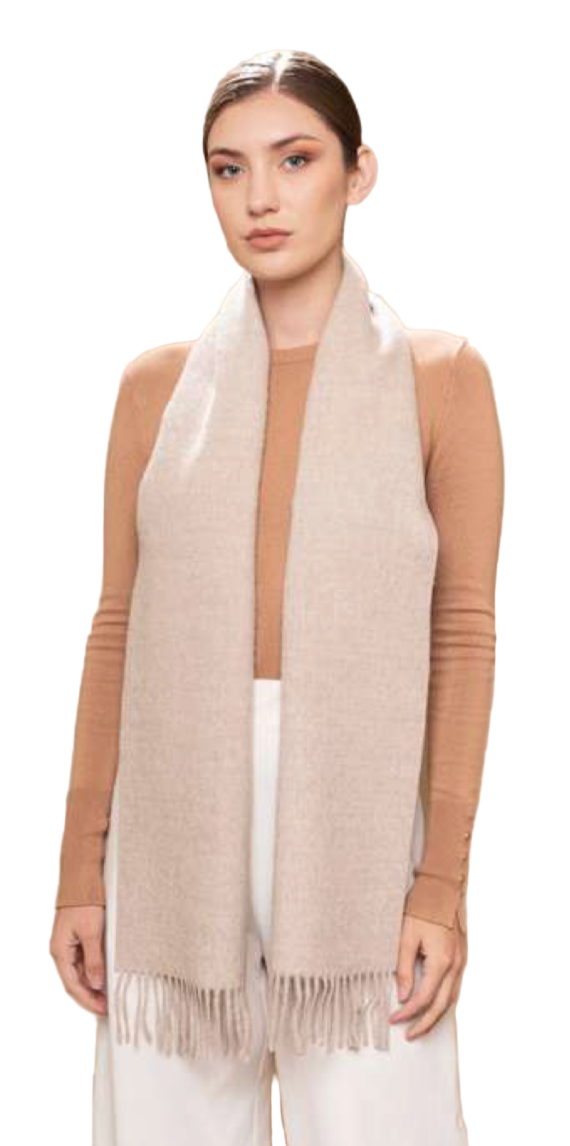 oatmeal alpaca scarf