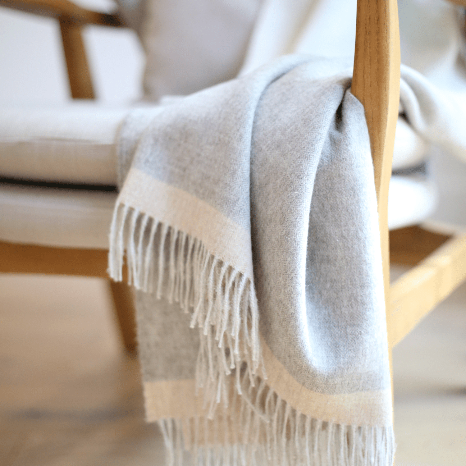 Grey patterned throw blanket sale