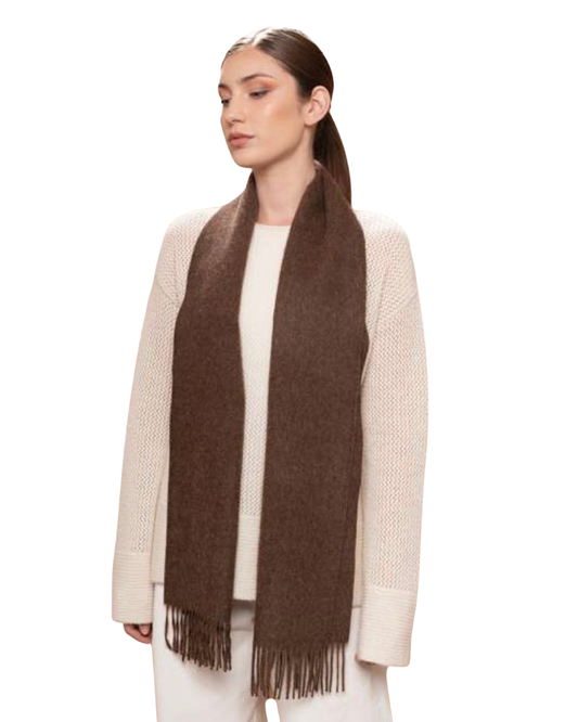 Baby Alpaca Scarf – Naturally Soft & Warm Brown