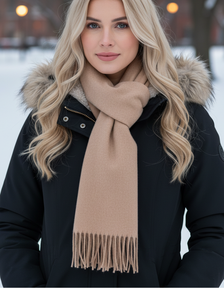 soft alpaca winter scarf